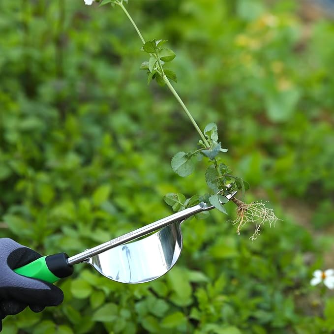 HW1 Hand Weeder Tool, Weed Puller Tool with Ergonomic Handle for Garden - Durable Unique Lever Design Dandelion Weeder Tool with V-Shaped Forks for Easy Weed Removal - in Gift Box