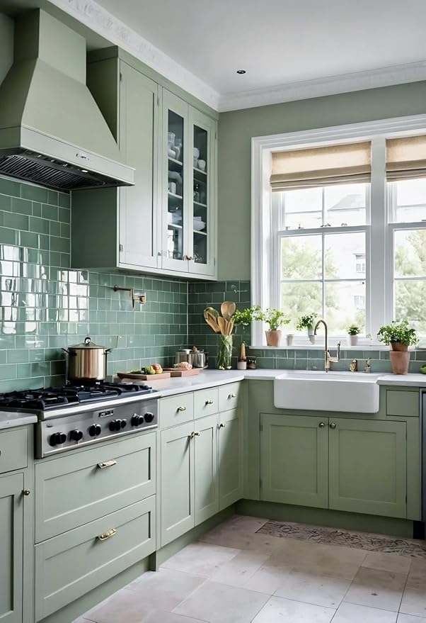 Dimoon 394''x17.7'' Green Peel and Stick Wallpaper Contact Paper Modern Self Adhesive Wall Paper Removable Renter Friendly Textured Solid Color Shelf Cabinet Vinyl Roll (394''x17.7'',Light Green)