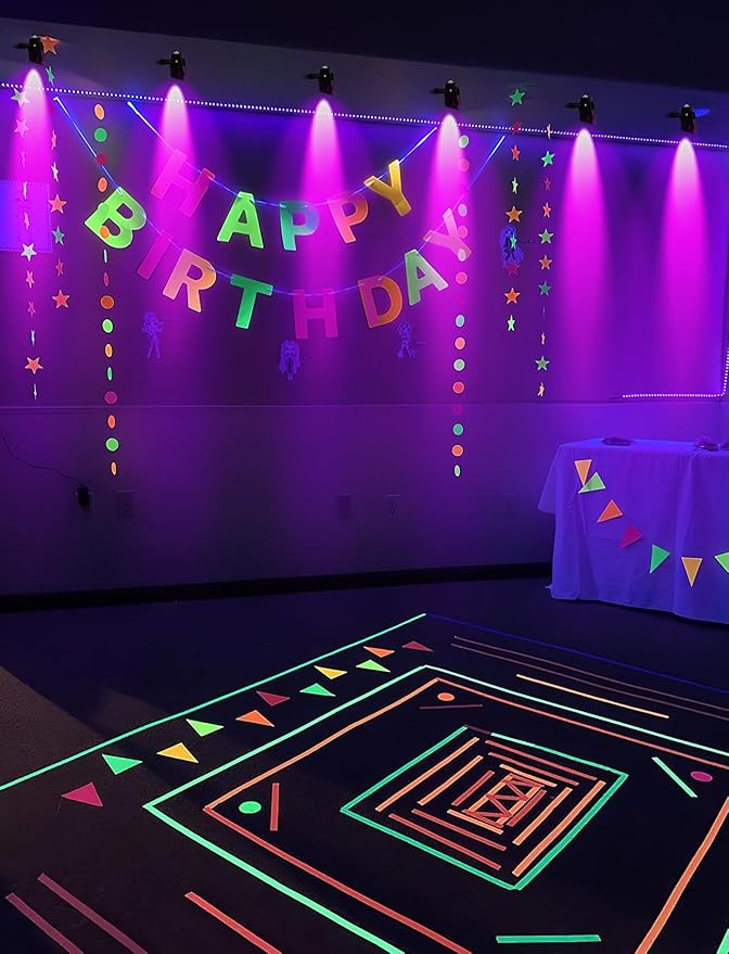 Christmas Spotlight Outdoor Black Light Spotlight, 12W Purple Spot Lights Waterproof Landscape Light Plug in Black Lights for Glow Party Fence Christmas Decorations Yard Garden Stage Decor, 1 Pack