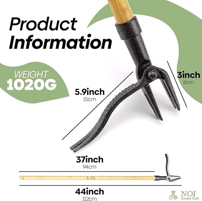 Weed Puller Tool Stand Up with Claw Gloves, Heavy Duty Long Handled Weeder with Ergonomic Design, Weed Remover for Dandelions, Crabgrass, Root Puller, Ideal Weeding Tool for Yard