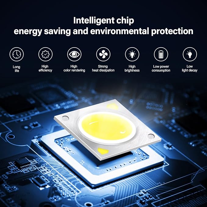 LemonBest Landscape Lights - 5W 110V Outdoor Spotlight - Waterproof IP65-3000K Warm White LED Landscape Lights - 5ft Cable for Yard Garden Patio Driveway House (Include Spike) (6 Pack)