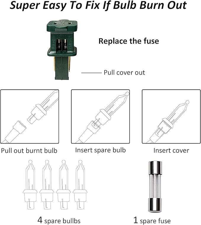 TW SHINE Christmas Lights, 20FT 100 Count Incandescent Mini Christmas Tree Light, Waterproof Xmas String Lights for Outdoor Indoor Home Party Yard Decorations, Gold