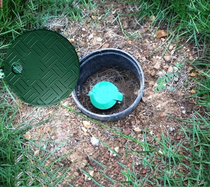 2 Pcs Sprinkler Valve Box Cover, Cover for Irrigation System, Round ID 5.5" OD 6" Sprinkler Valve Box Cover Lid, for Sprinkler in Ground Outside