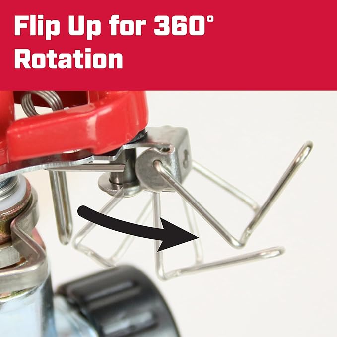 Chapin 4984: T-Post Impact Sprinkler, 360 Degree Automatic Impact Sprinkler with Yard Spike for Small Gardens and Lawns, Up to 85ft Coverage Area, Lawn Sprinkler, Small Area Yards and Garden Watering