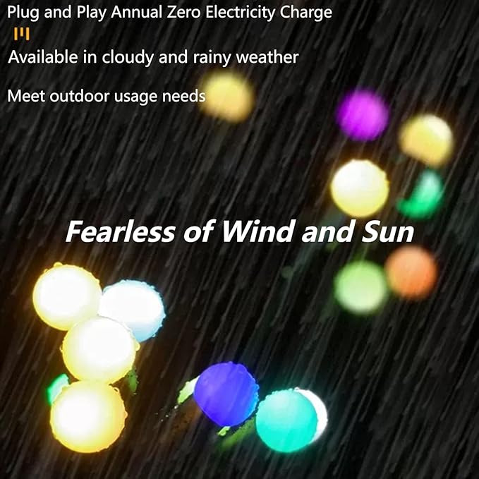 COVS Solar Garden Lights 8 LED Vibrant Firefly Starburst Swaying Lights by Wind Solar Lights for Outside Garden Decoration Firefly Lamp Outdoor Waterproof Multi Color (8 Pack, Multi-Colored)