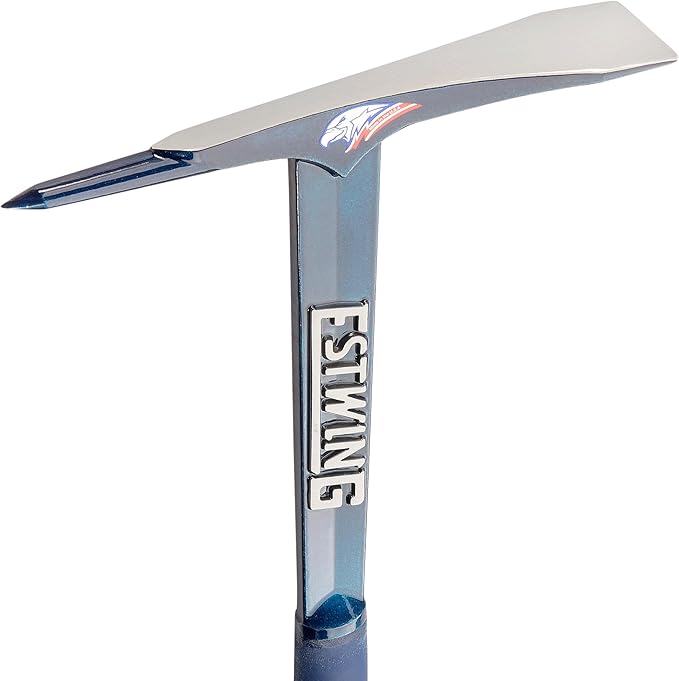 ESTWING Burpee Rock Pick - 17" Geologist Tool with Pointed Tip & Shock Reduction Grip - BP500