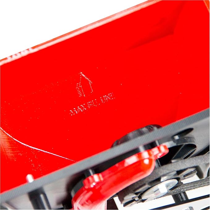 Chapin 8701B Garden Push Seeder Planter With 6 Seed Plates for up to 20 Varieties of Seeds, Zinc Plow Blade, Row Marker, Powder Coated Steel Frame, Red/Black