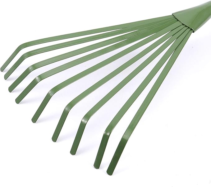 5 PCS 9 Teeth Garden Hand Rake, Small Hand Fan Rake with Non Slip Grip, Thicken Hand Rake Garden Tool for Gardening, 15.4 x 6.3 x 1.7 Inch