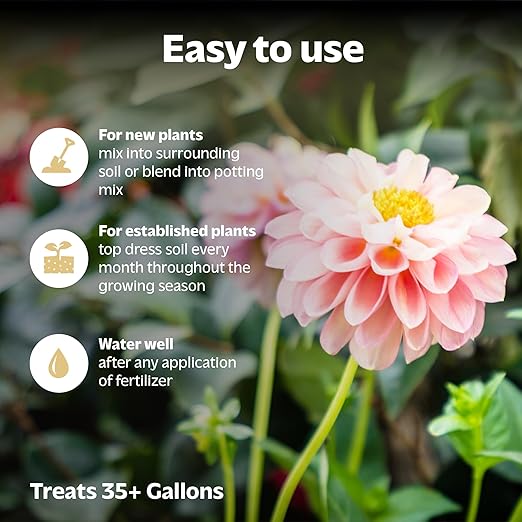 Organic Fruit & Flower Fertilizer - 2lbs - Natural Indoor & Outdoor Plant Food for Strong Healthy Plants and Soil