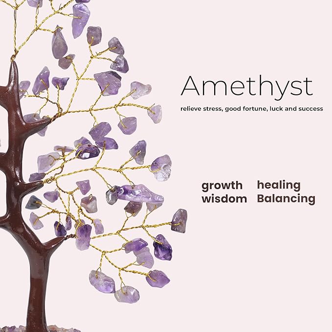 Amethyst Crystal, Crystal Tree, Spiritual Gifts For Women, Reiki Decor, Money Tree, Feng Shui Decor, Gemstones And Crystals, Office Decoration, Crystal Bonsai Tree, Spiritual Stuff, Small Office Decor