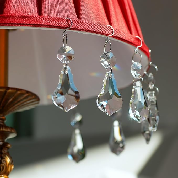 12pcs Crystal Suncatchers, Hanging Crystals Chandelier Prisms for Windows, Rainbow Maker Home Decoration