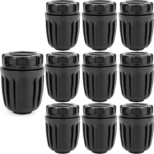 1/2 inch Irrigation Fittings End Plugs For (1/2" ID x0.6-0.63" OD) 16mm Drip Tubing Connectors-10Pack