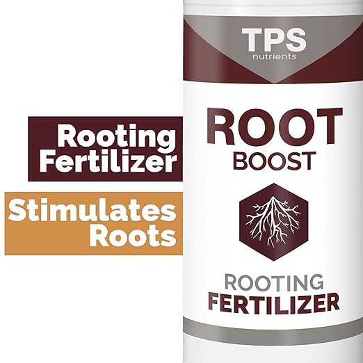 TPS NUTRIENTS Root Boost Advanced Rooting Formula for Living Soil and White Roots, Plus Microbes 1/2 Pint (8 oz)