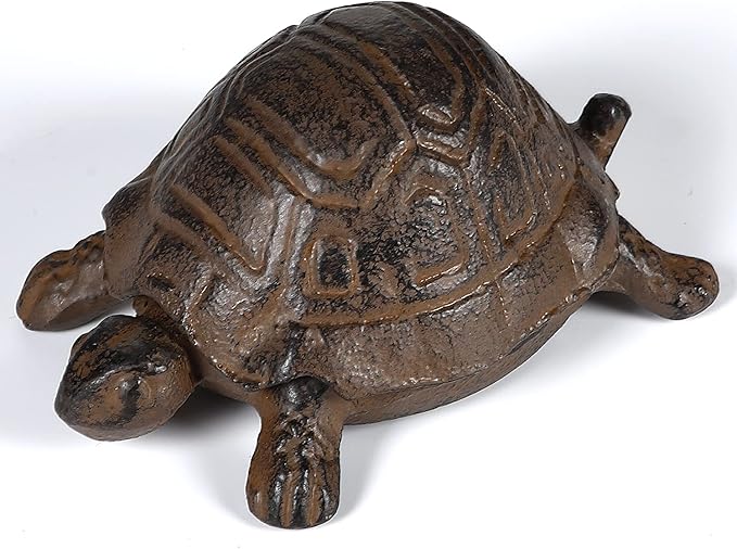 Key Hider Outdoor Turtle Cast Iron Hidden Spare Key Holder Outside Garden Indoor Decoration