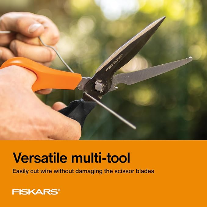 Fiskars Home Essentials Tool Kit with PowerGear Lopper, Shears, Bypass Pruner, Folding Saw with 2 Blades, IsoCore Hammer, and Utility Knife, for Indoor Use and Outdoor Gardening (6 Piece Kit)