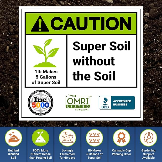 California Super Soil Organic Autoflower Concentrate (5Lbs)