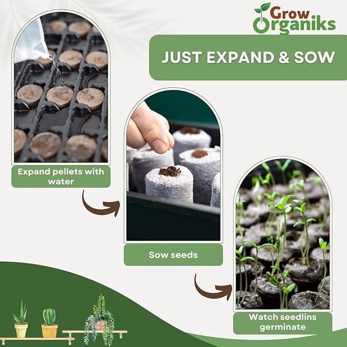 200 Pcs (3.5mm) Peat Pellets for Seedlings, Compressed Seed Starting Plugs Pallet Potting Soil Block, Seed Starter Pellets Soil Pods for Planting Flowers, Herbs, and Vegetables