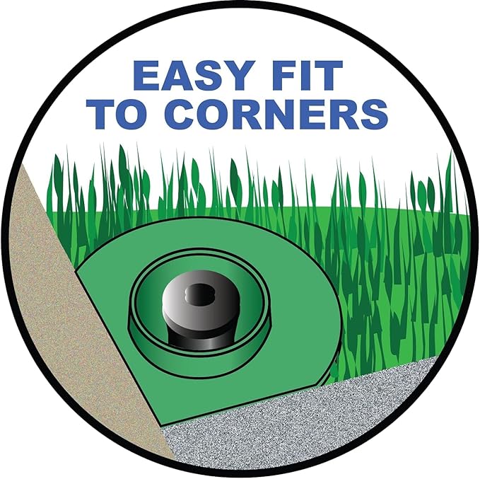 GRASSHOLE - Patented Sprinkler Head Protection Sprinkler Donut, Lawn Sprinkler Guard, Plastic Donuts for Sprinkler Heads (5 Pieces)