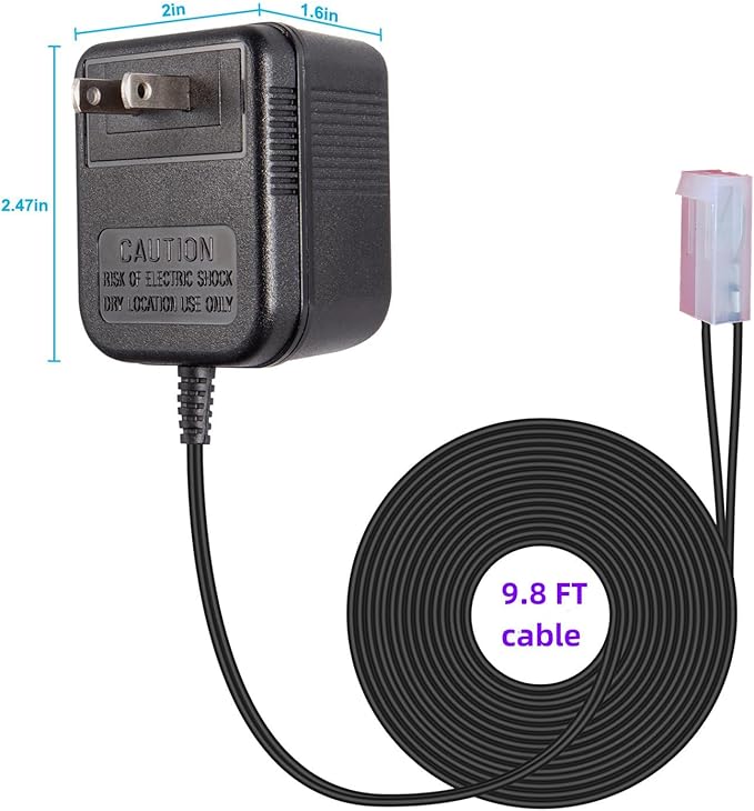 for Rain Bird SST Series Indoor Irrigation Timers 24V AC Power Adapter Transformer Compatible Sprinkler System,Indoor Irrigation Timers（9.8 FT Cable）