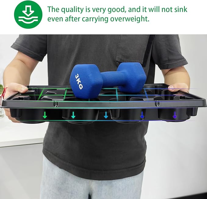 12 Cell Round Nursery Pots Trays Thickened Durable Seedling Pots Shuttle Carrying Trays for Holding 4 inch Nursery Pots (16.85" × 12.6", 5-Pack)