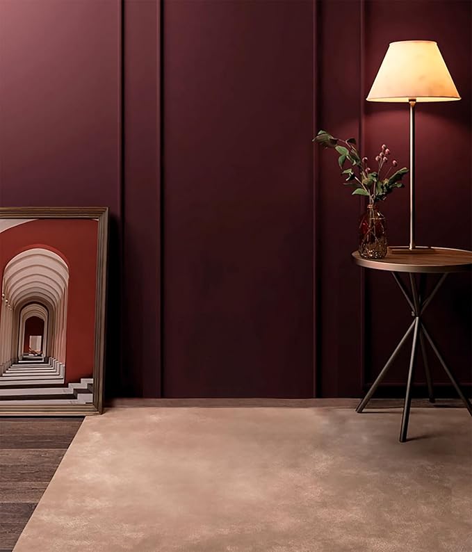 Dimoon 78.7''x17.7'' Red Peel and Stick Wallpaper Contact Paper Modern Self Adhesive Wall Paper Removable Renter Friendly Textured Solid Color Shelf Cabinet Vinyl Roll (78.7''x17.7'',Retro Red)