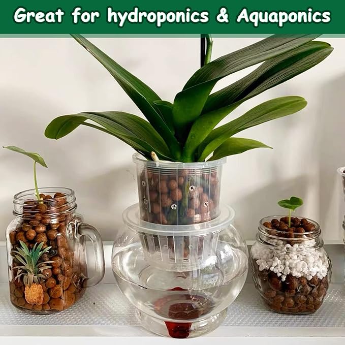 2LB LECA Clay Pebbles for Plants, Organic Expanded Clay Pebbles 4mm-16mm Hydroponics Supplies Aquaponics Orchid for Indoor Outdoor Garden Plants