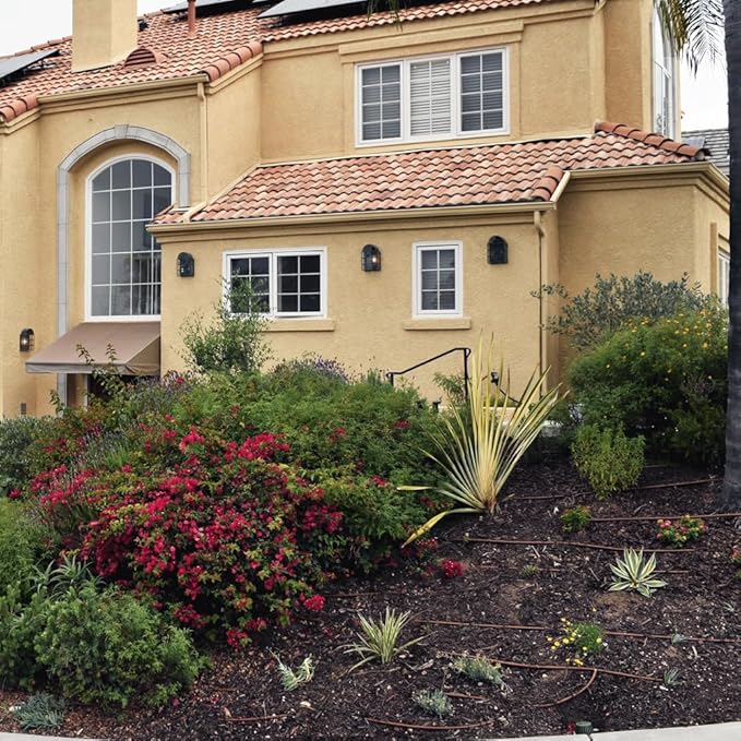 DIG A1-112P 17 MM EXCEL PCD Dripline with two outlets, 100 ft .95 GPH, 12 in. Spacing, for even irrigation uniformity along the dripline (.570 in. ID x .670 in. OD), Brown