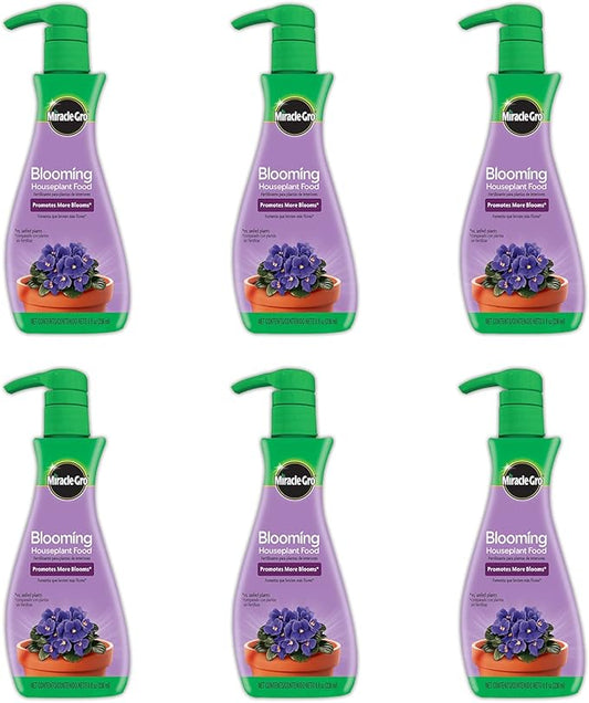 Miracle-Gro Blooming Houseplant Food, Plant Fertilizer, 8 oz. (6-Pack)