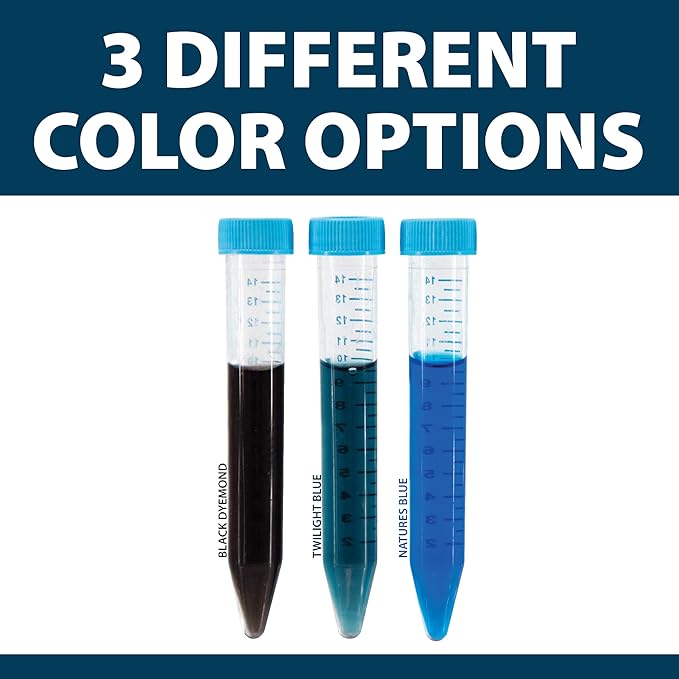 Airmax Nature's Blue Pond Dye 4X Concentrate for Outdoor Ponds & Lakes, Natural Pond Colorant & Beauty Enhancer, Block Ultraviolet Rays, Fish, Bird & Livestock Safe, Easy Liquid Application, 1 Quart