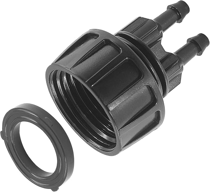 4Pcs 1/4 Inch Drip Irrigation Hose Connectors 3/4 Inch Garden Faucet Hose Adapter Drip Irrigation Tubing Connector for Garden Irrigation Misting System (2-Way)