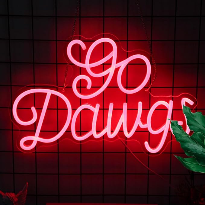 American Football Neon Sign Football Led Neon Light University Fans Rugby Game Neon LED Sign Red Letters Neon Light Up Sign for Bedroom Game Room Man Cave Party Decor Football Fans Gifts