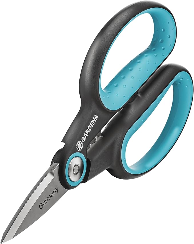 Gardena 12214-36 HerbCut Scissors with holder. Precise German engineered steel blades to maintain best health for plants. 25 Year Warranty