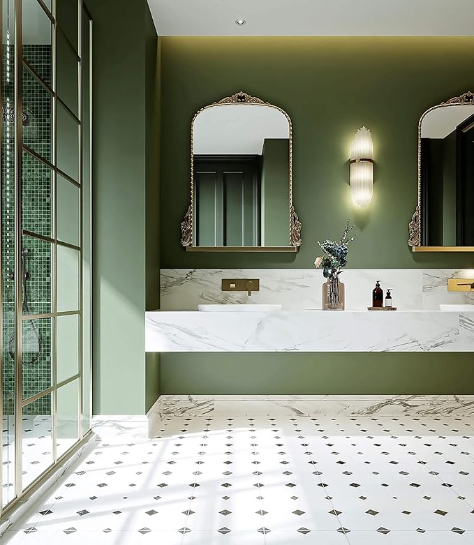 Dimoon 118''x15.7'' Green Skin Peel and Stick Wallpaper Contact Paper Modern Self Adhesive Wall Paper Removable Renter Friendly Textured Solid Color Vinyl Roll (118''x15.7'',Dark Green Skin)