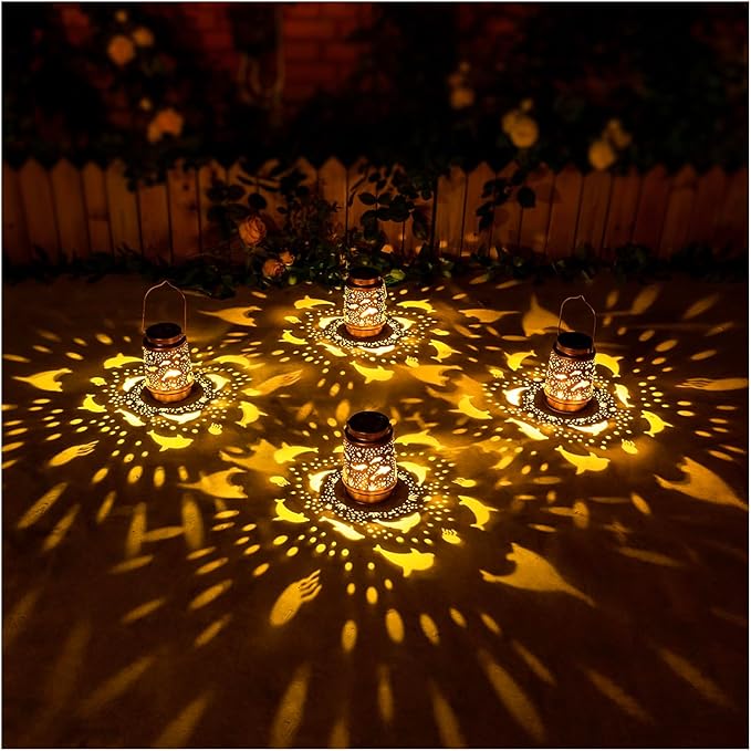 Dolphin Solar Lanterns Outdoor Waterproof Hanging Solar Lights Dolphin Gifts for Women Men Metal Decorative LED Dolphin Lanterns for Garden Decor,Yard,Patio,Lawn,Tabletop,Pathway,Landscape