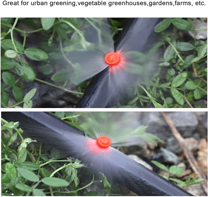 150 PCS Micro Atomizing Garden Sprinkler Sprayer,Garden Lawn Water Spray Misting Nozzle for Plants Irrigation System(90/180/360 Degree)