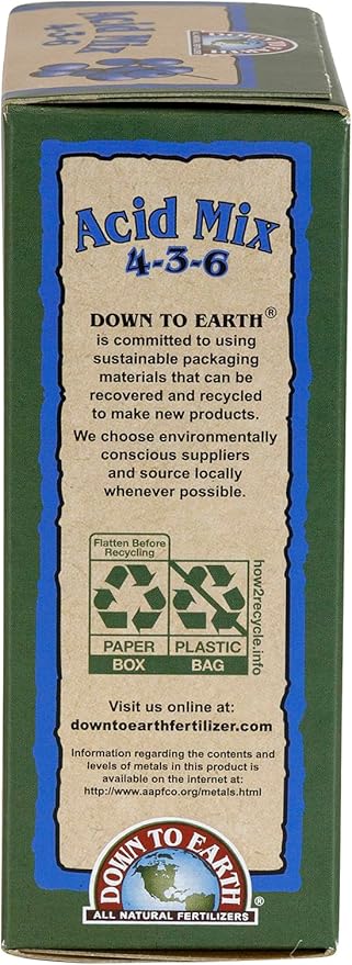 Down to Earth All Natural Acid Mix Fertilizer 4-3-6, 1 lb