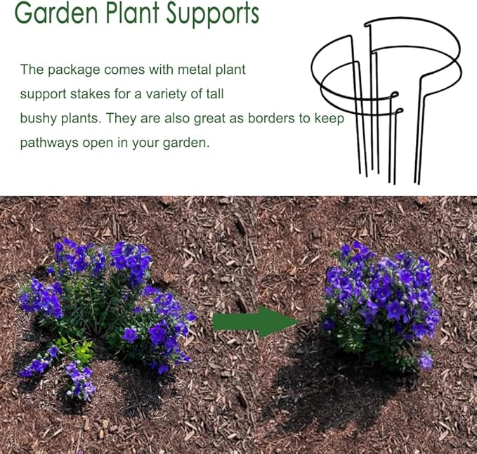 FORTUNO High Round Galvanized Raised Garden Bed Kit Box Dia 3 x H 1.5Ft (2 Pack) Metal Outdoor Flower Bed Steel Patio Ground Planter for Planting Vegetables and Herb, Dark Grey