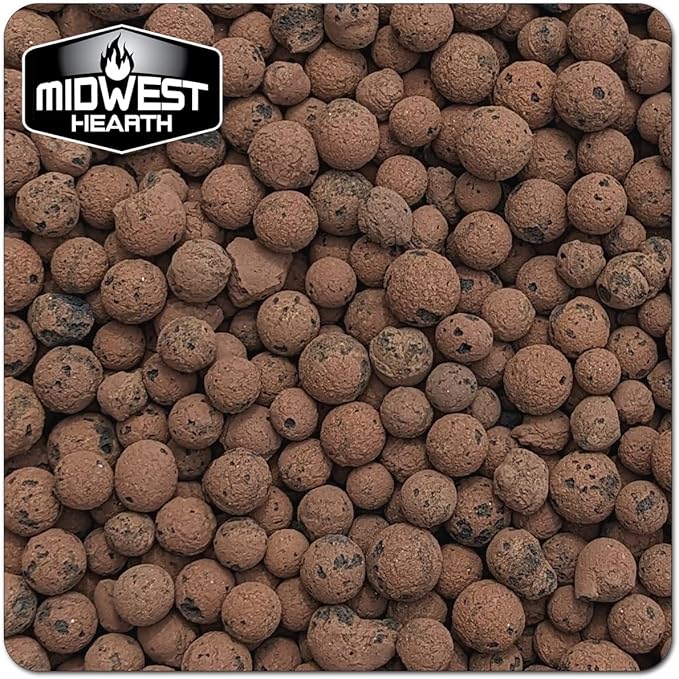 Expanded Clay Pebbles - Natural Organic LECA for Hydroponic Growing Gardening (5-lb Bag)