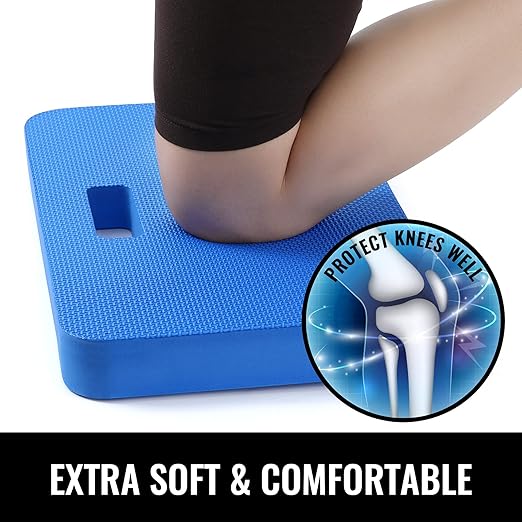 NETANY Extra Thick Kneeling Pad for Gardening, Comfortable Knee Pad Cushion, Extra Large Foam Kneeler Mat for Gardening, Baby Bath, Work, Exercise & Yoga, Mechanic, 17.8 x 11 x 1.5 in, Blue