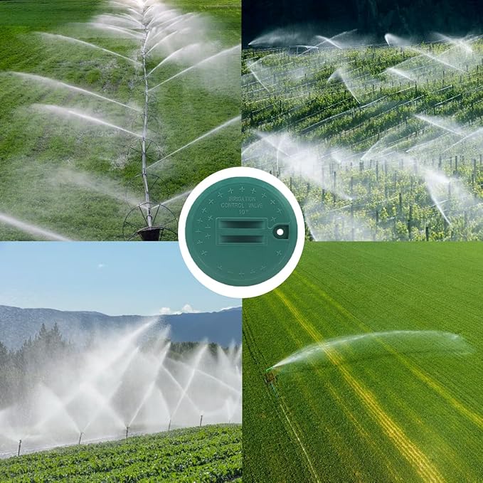 2PCS Sprinkler Valve Cover Irrigation Valve Box Cover Lid for Sprinkler Irrigation System Round Valve Overlapping Covers for Garden Outdoor Lawn Yard Sprinkler(10inch)