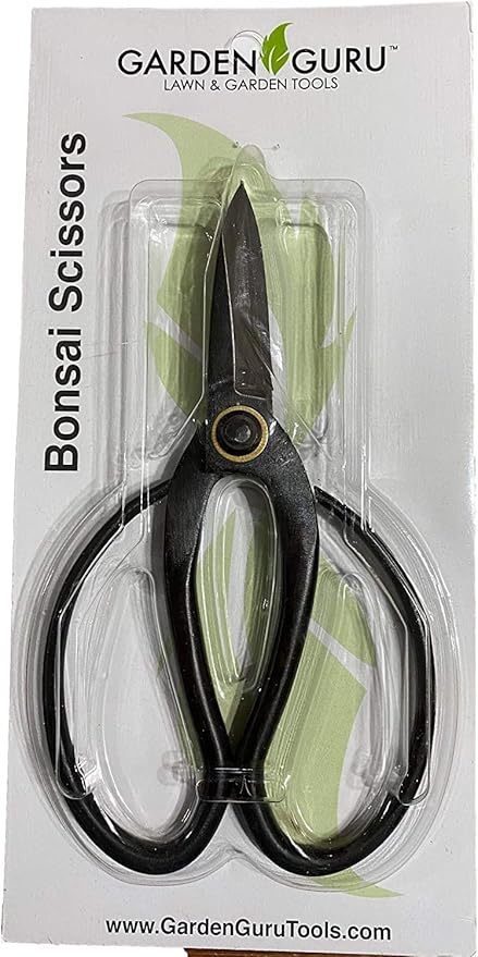 GARDEN GURU Bonsai Scissors - Traditional Butterfly Bonsai Pruner Shear for Precise Trimming Pruning and Deadheading of Flowers Plants, Japanese Bonsai Garden Tools (180mm 2 Pack)