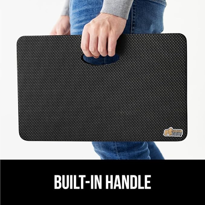 Gorilla Grip Extra Thick Kneeling Pad, Supportive Soft Foam Cushioning for Knee, Water Resistant Construction for Gardening, Bathing Baby, Workout Supplies, Lightweight, Garden Work Gifts