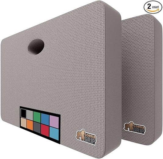 Gorilla Grip Extra Thick Kneeling Pad, Supportive Soft Foam Cushioning for Knee, Water Resistant Construction for Gardening, Bathing Baby, Workout Supplies, Lightweight, Garden Work Gifts