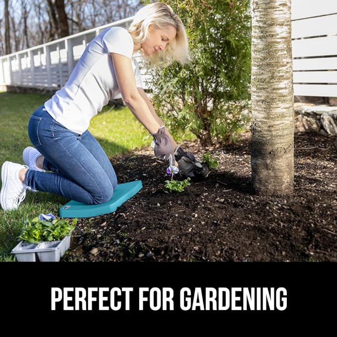 Gorilla Grip Extra Thick Kneeling Pad, Supportive Soft Foam Cushioning for Knee, Water Resistant Construction for Gardening, Bathing Baby, Workout Supplies, Lightweight, Garden Work Gifts