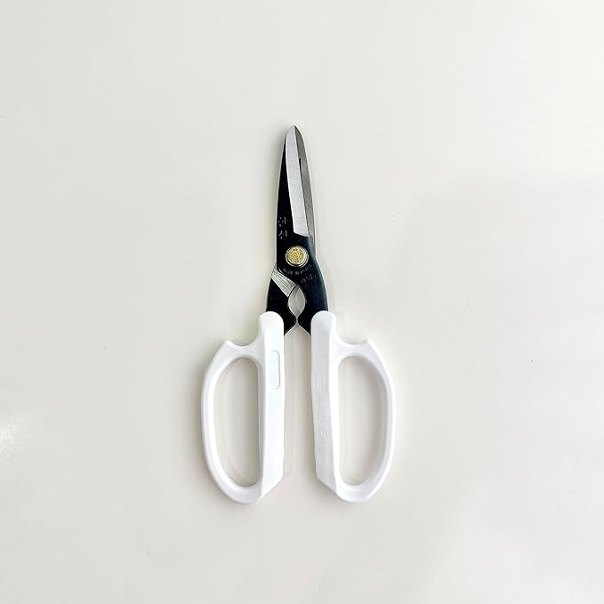 LITTLE DARLING White Korean Flower Scissors Pruning Shear Gardening Trimming Sharp Blade Floral Shears With Non-Slip Comfortable Grip