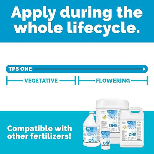 TPS NUTRIENTS One Liquid One Part Plant Nutrient from Veg to Bloom, for Lush Growth and Dense Flowers 1 Quart (32 oz)