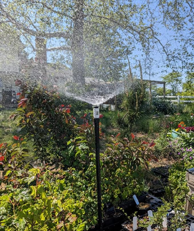 10 Pcs Garden Irrigation Misting Nozzles 1/2" Adjustable Garden Lawn Watering 360° Misting Sprinkler Heads Micro Irrigation Sprayer For Garden Irrigation System