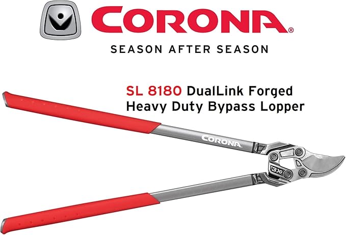Corona Tools | 33-inch Branch Cutter DualLINK MAXFORGED Bypass Loppers | Tree Trimmer Cuts Branches up to 2-inches in Diameter | SL 8180D