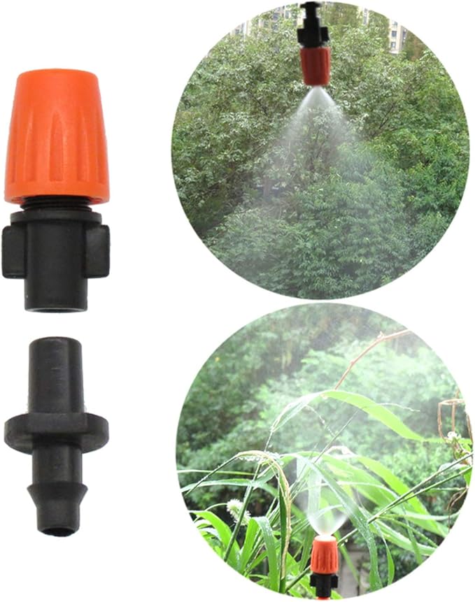 DGZZI Drip Irrigation Misting Nozzles 12PCS Adjustable Garden Sprinkler Head Atomizer
