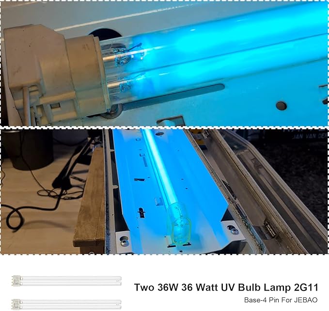 Two 36W 36 Watt UV Bulb Lamp 2G11 Base-4 Pin For JEBAO, New